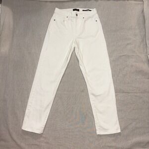 Banana‎ Republic Womens Jeans White Size 27 Mid Rise Straight Premium Denim